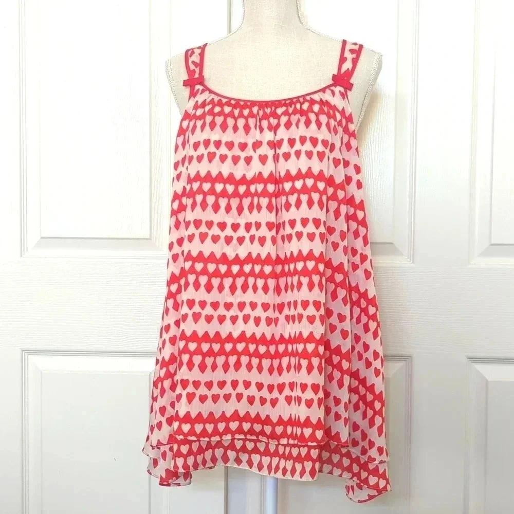 Kate Spade Chemise Red Hearts Bows